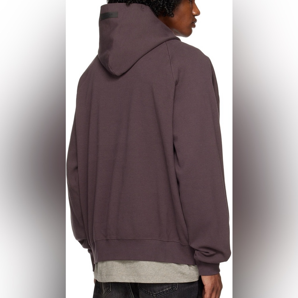 Essentials Fear of God Men's Purple and Burgundy‎ Hoodie Size Medium - Picture 3 of 4